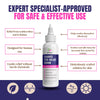 Dermveda Scabies Itch Relief serum with micronized sulfur for topical mites treatment.