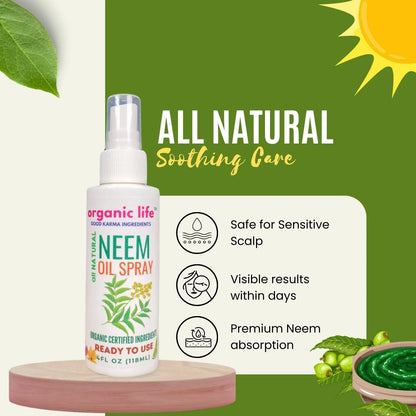 Neem Oil for Hair and Skin. Natural Herbs infused to sooth dry Itchy skin and scalp relief