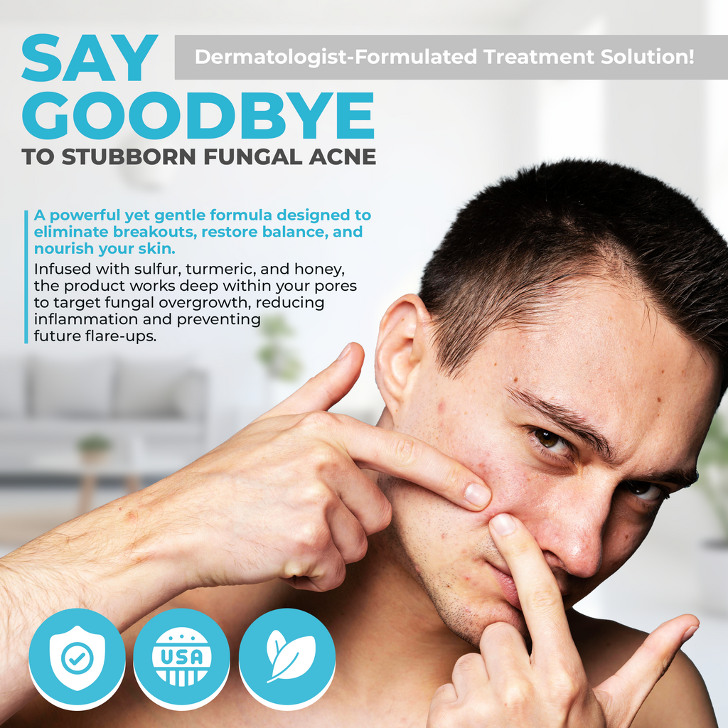 Visible results of back fungal acne treatment after 2 weeks