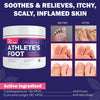 Athletes foot cream showing before and after results for fungal relief.
