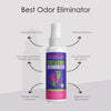 Foot deodorizer spray with tea tree oil for cleaner, odor-free shoes.