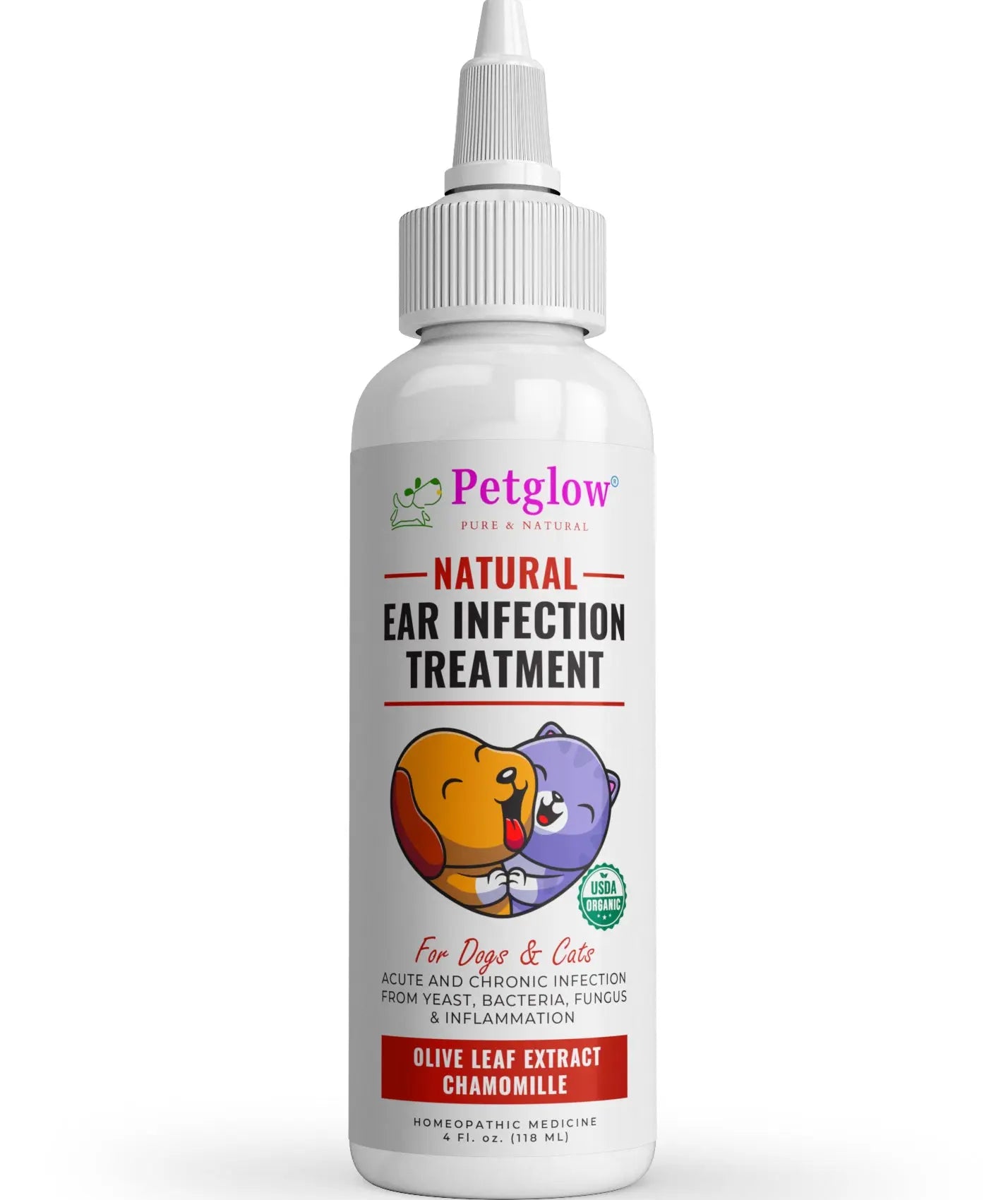 Dog and Cat Ear Infection from Bacteria, Yeast and Fungus treatment. N