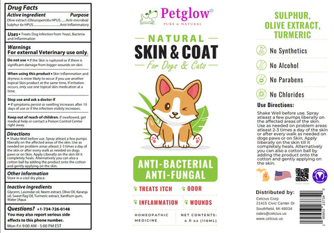 Petglow Skin and Coat label