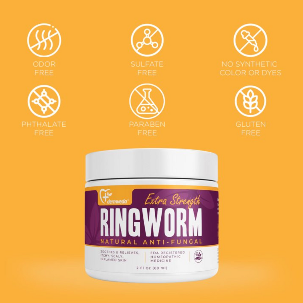 Dermveda ringworm treatment: Extra strength, natural anti-fungal remedy.