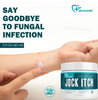 Applying Jock Itch cream on the affected area