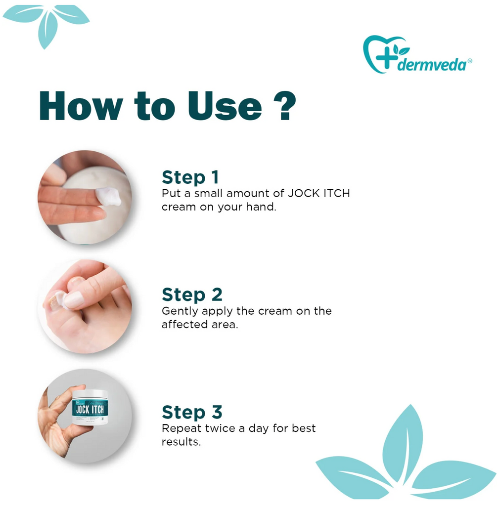 Dermveda Jock Itch Cream, Extra Strength Treatment for Men and Women