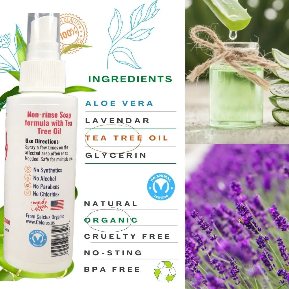Itchy ball deodorant with tea tree oil and natural, organic ingredients.