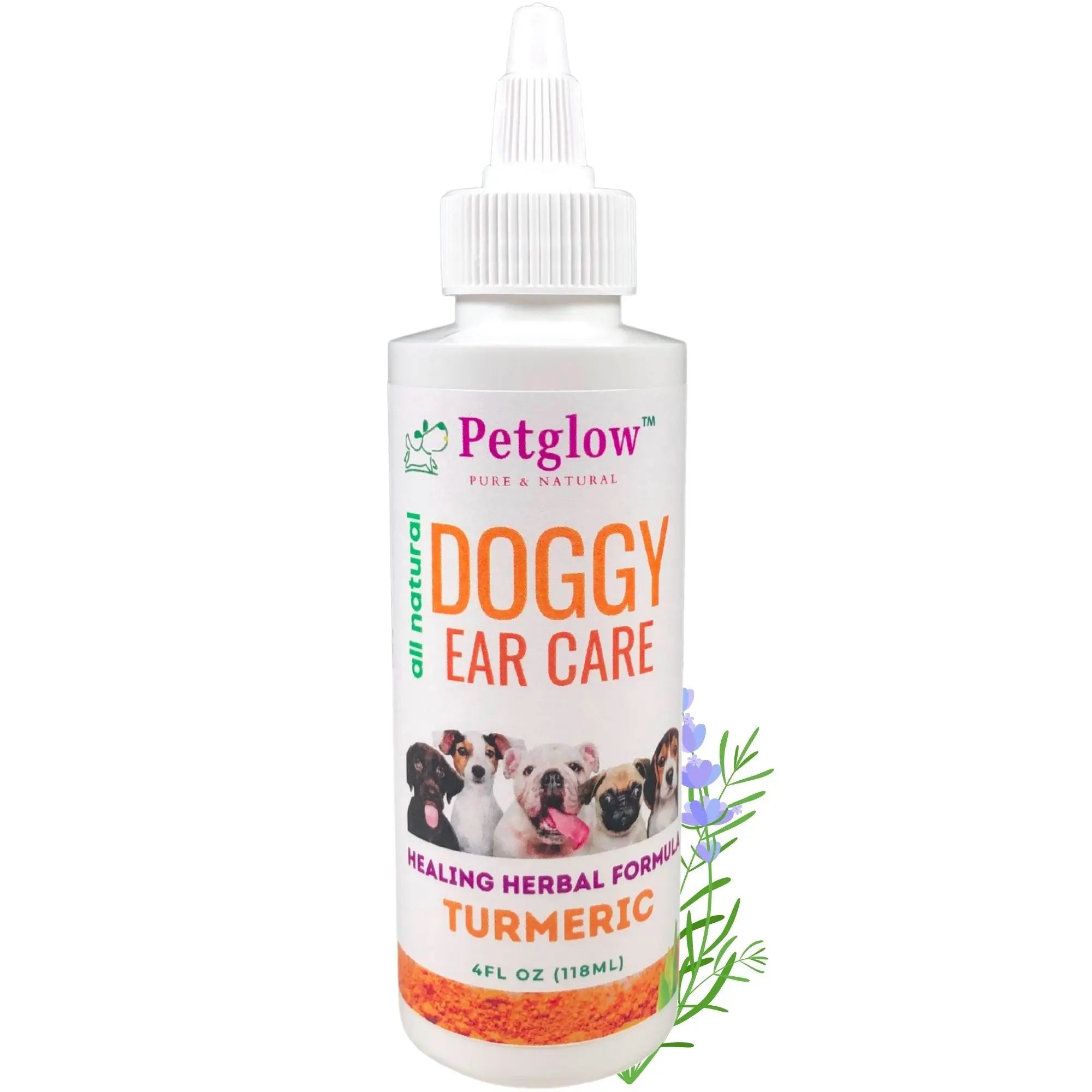 Turmeric Dog Ear Cleaner for Wax, Debris and Inflammation.